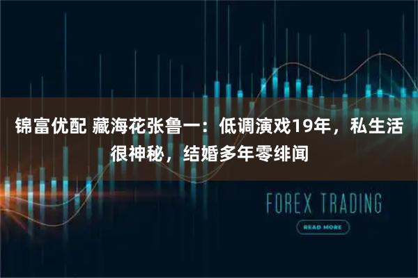 锦富优配 藏海花张鲁一：低调演戏19年，私生活很神秘，结婚多年零绯闻